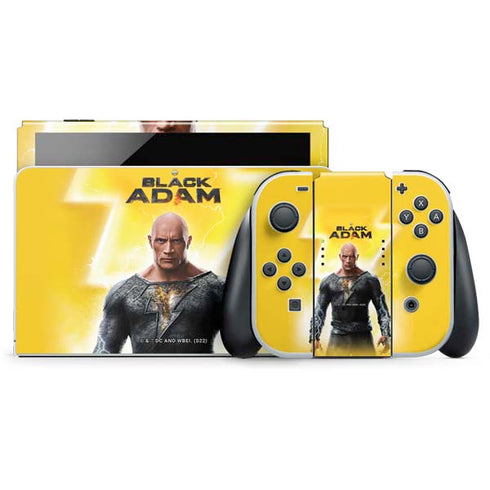 DC Comics Black Adam Movie Charcater Poster Nintendo Switch OLED (2021) Skin